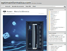 Tablet Screenshot of optimainformatica.com